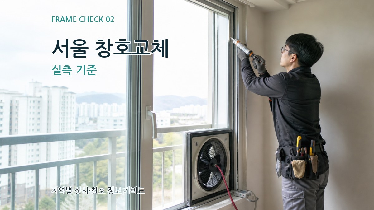 서울 창호교체 실측 기준
