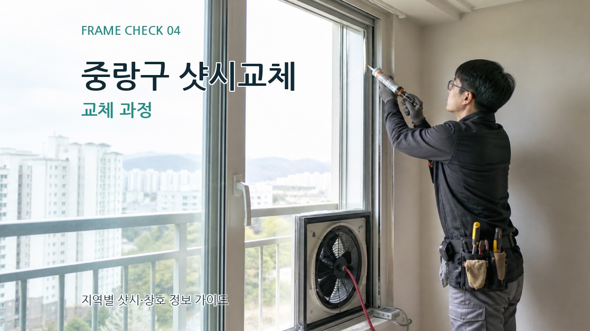 중랑구 샷시교체 교체 과정