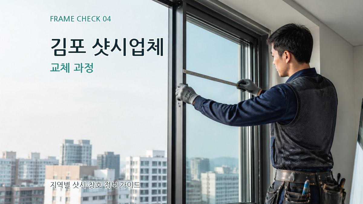 김포 샷시업체 교체 과정