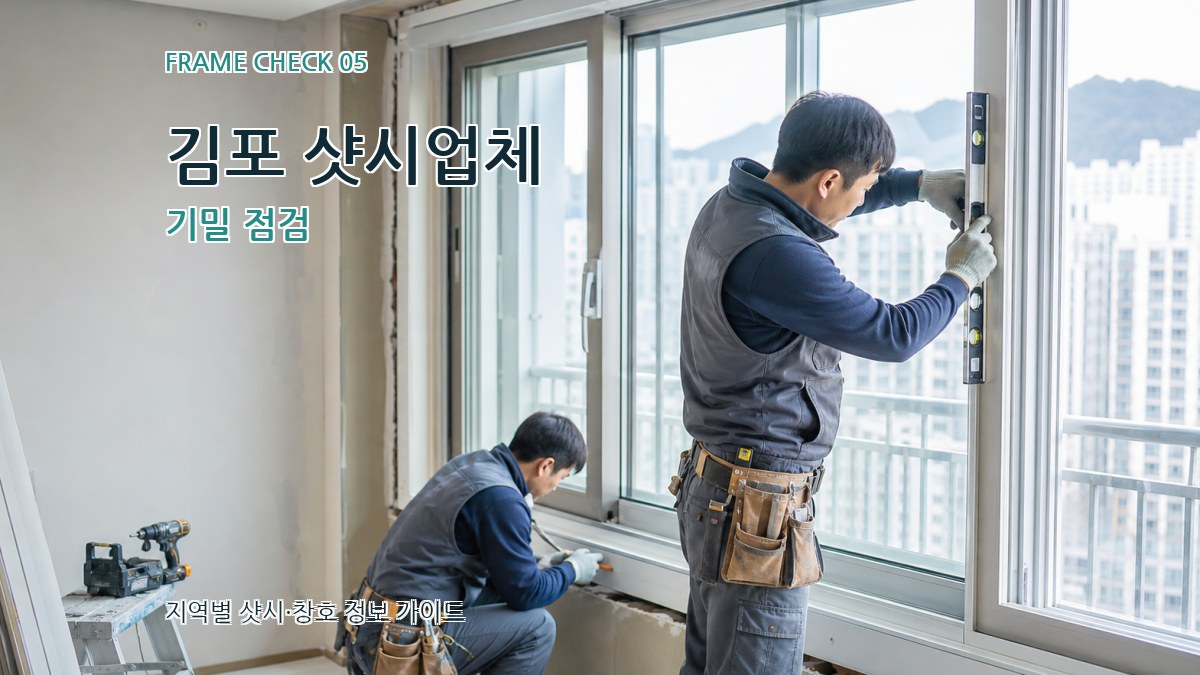 김포 샷시업체 기밀 점검