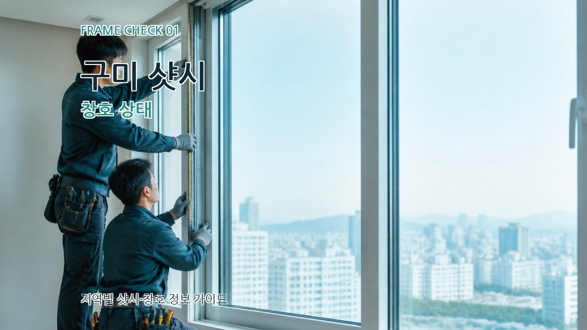 구미 샷시 창호 상태