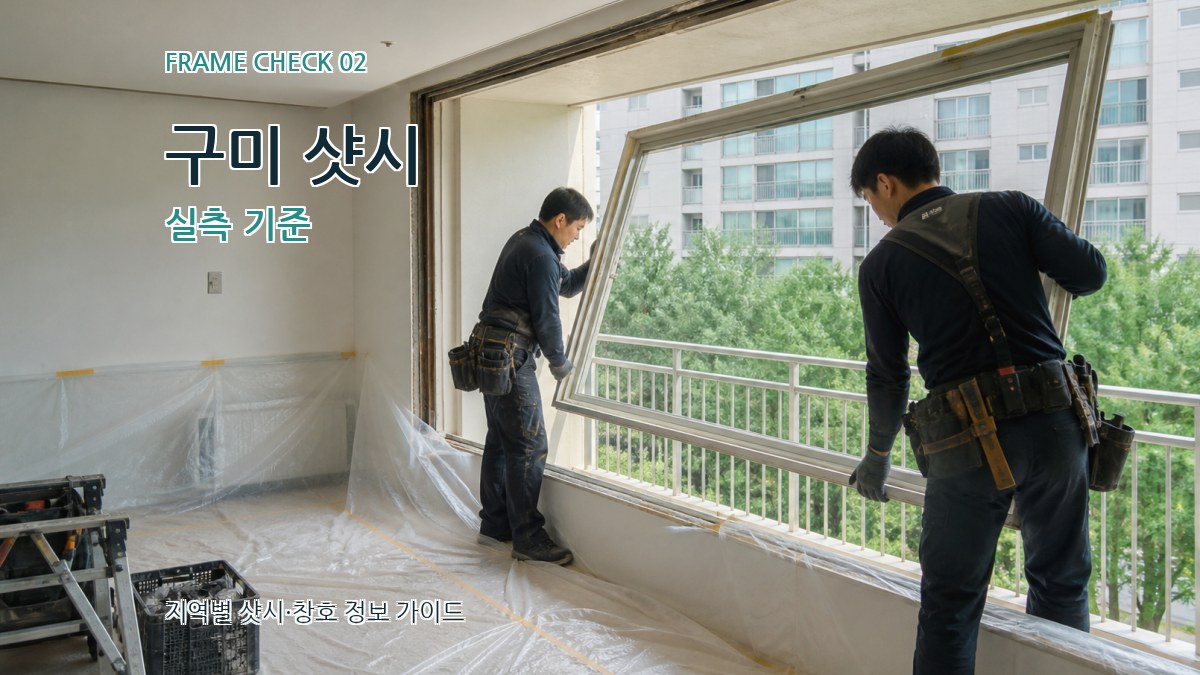 구미 샷시 실측 기준