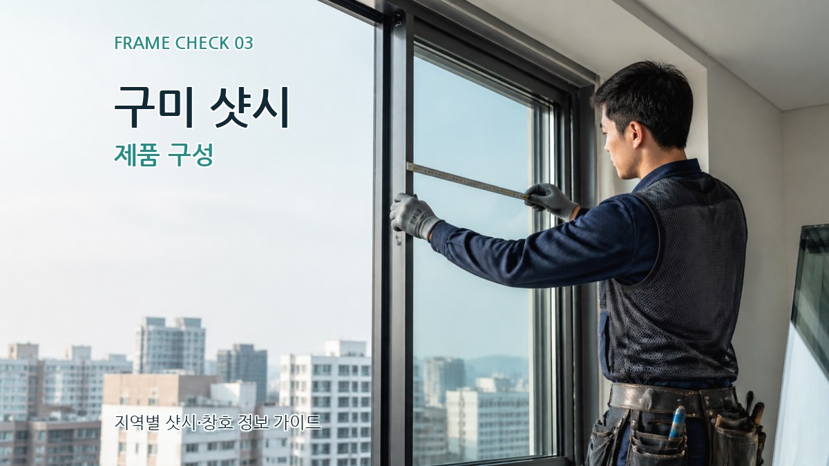 구미 샷시 제품 구성