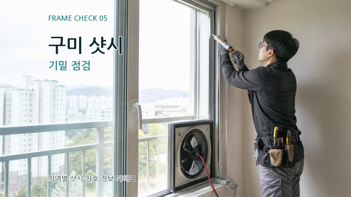 구미 샷시 기밀 점검