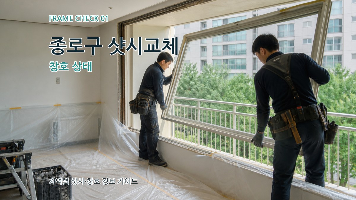 종로구 샷시교체