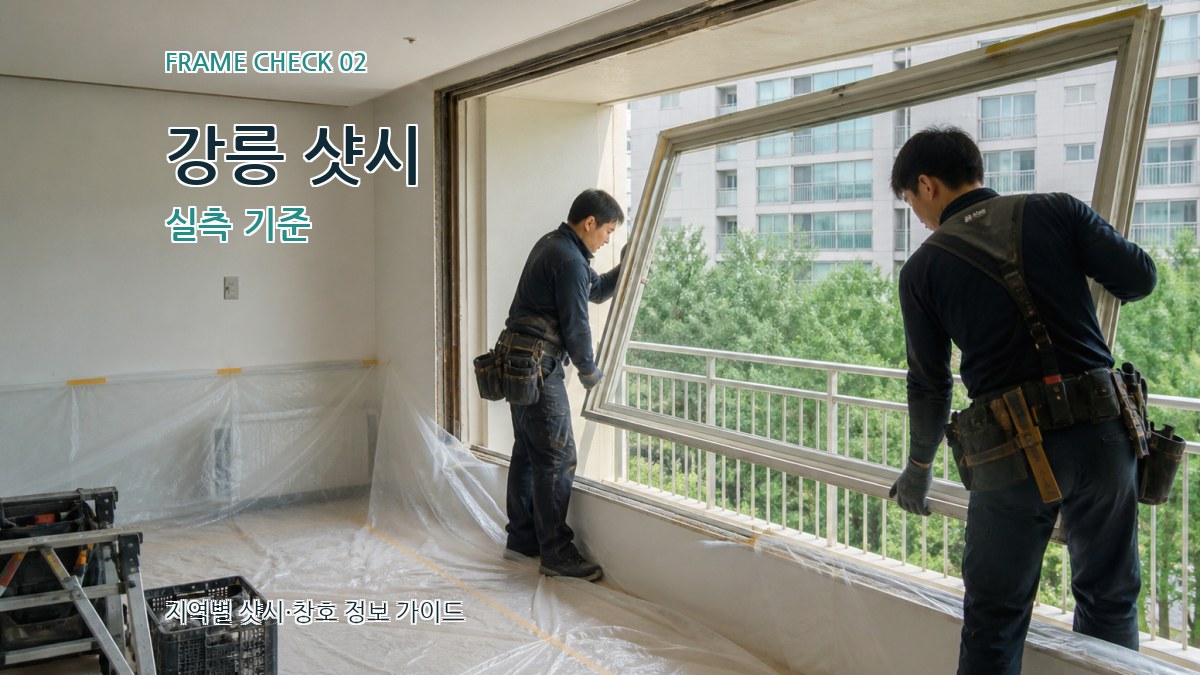 강릉 샷시 실측 기준