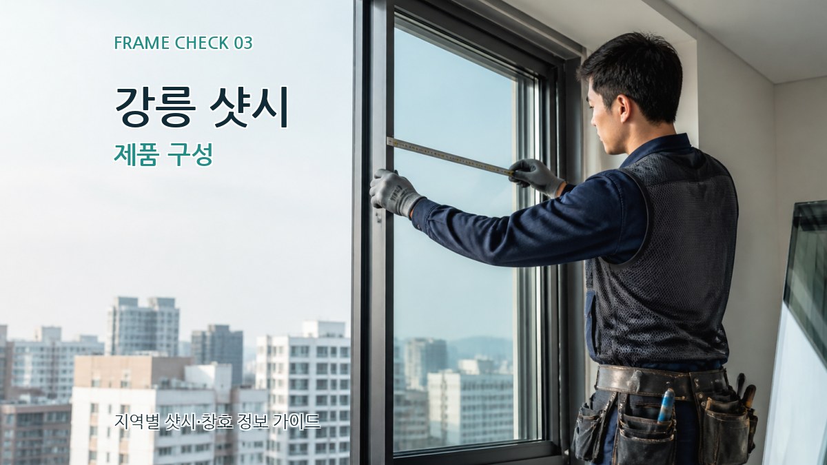 강릉 샷시 제품 구성