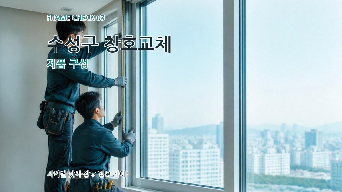 수성구 창호교체 제품 구성