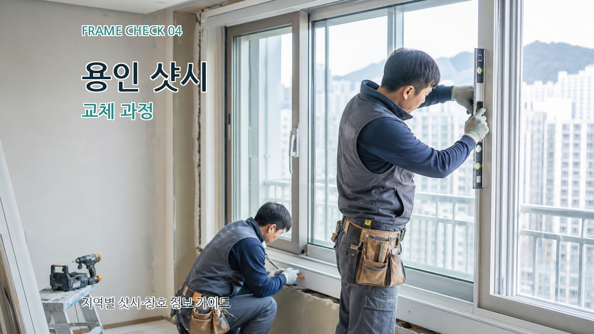 용인 샷시 교체 과정