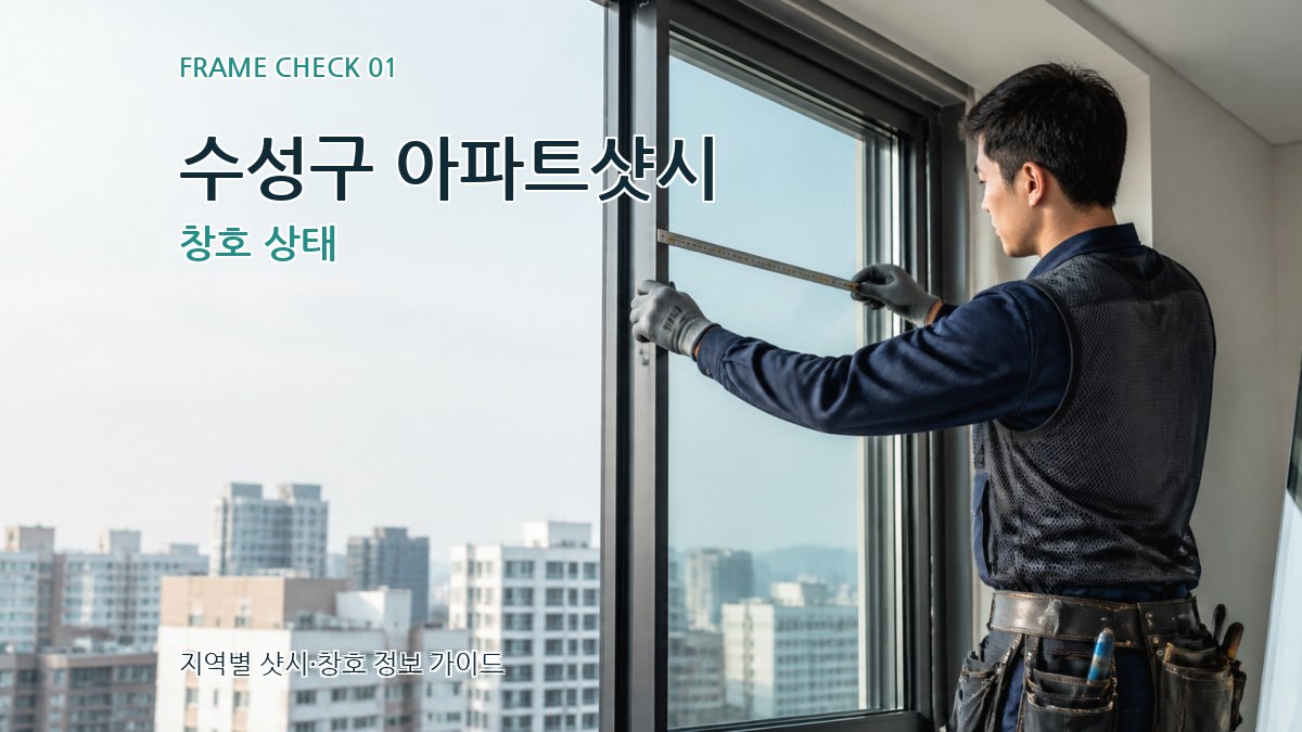 수성구 아파트샷시
