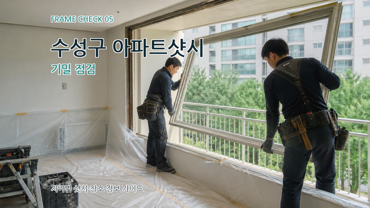 수성구 아파트샷시 기밀 점검