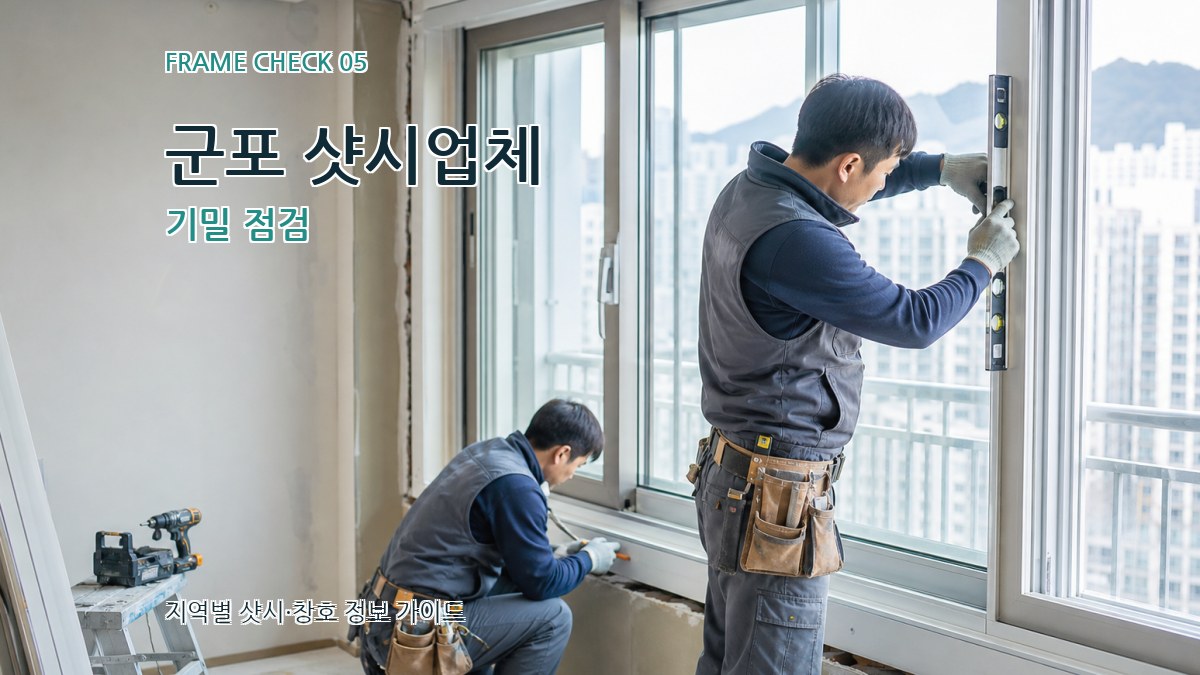 군포 샷시업체 기밀 점검