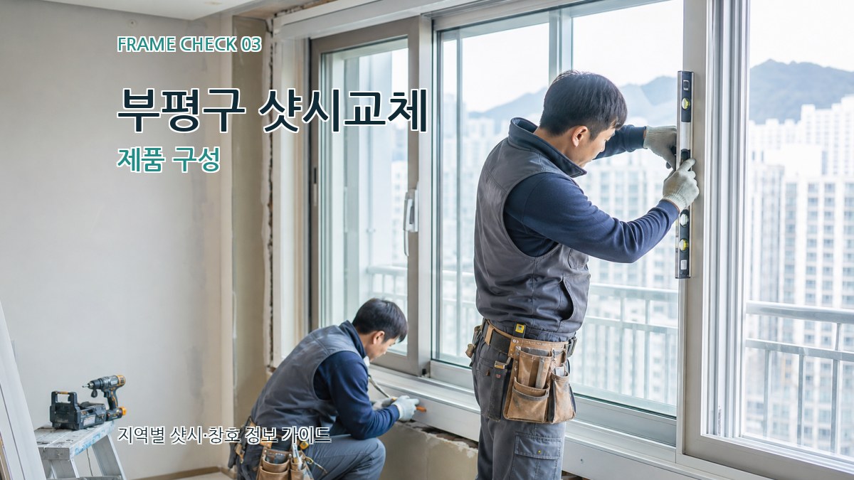 부평구 샷시교체 제품 구성