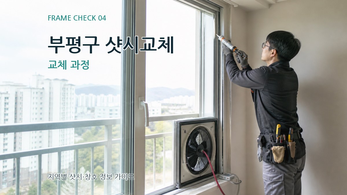 부평구 샷시교체 교체 과정