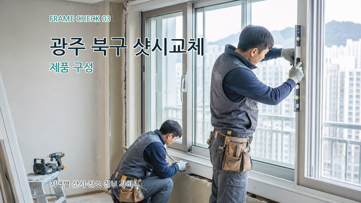 광주 북구 샷시교체 제품 구성