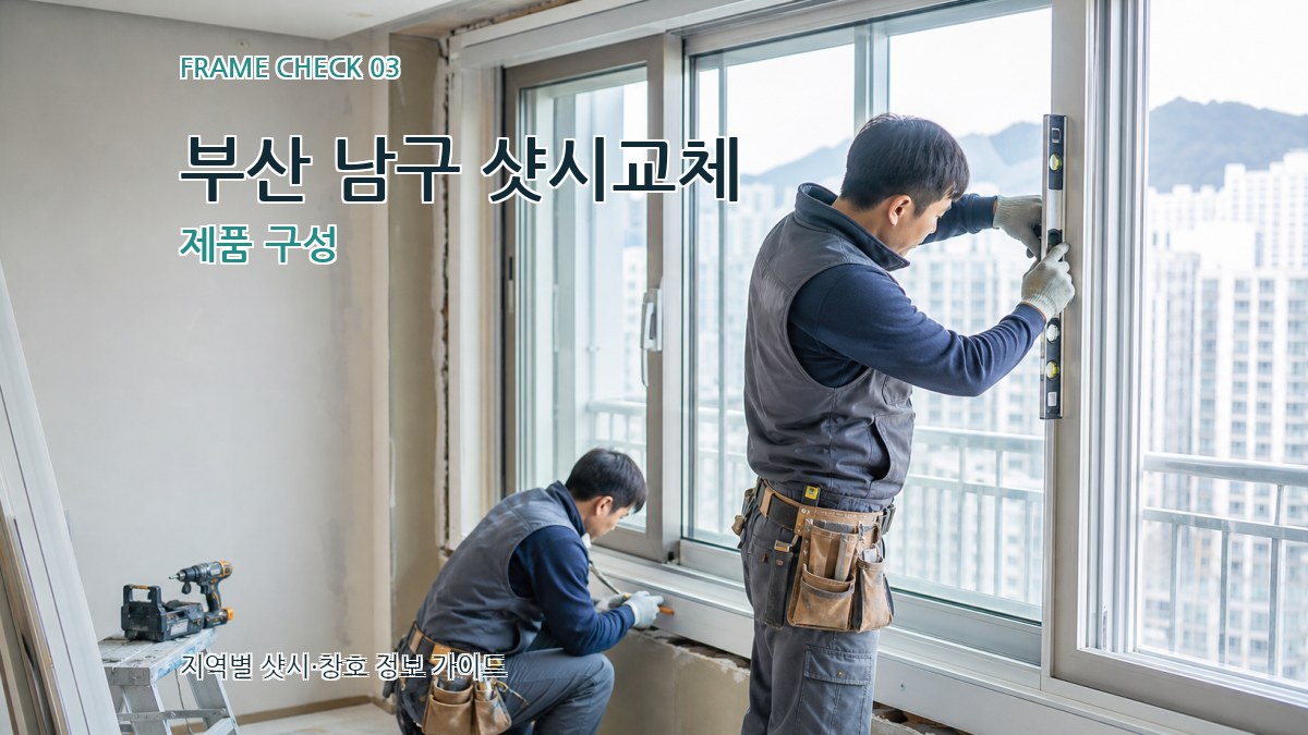 부산 남구 샷시교체 제품 구성