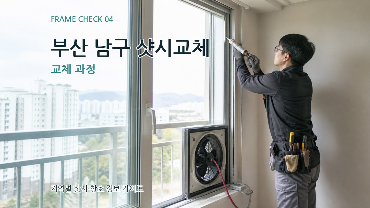 부산 남구 샷시교체 교체 과정