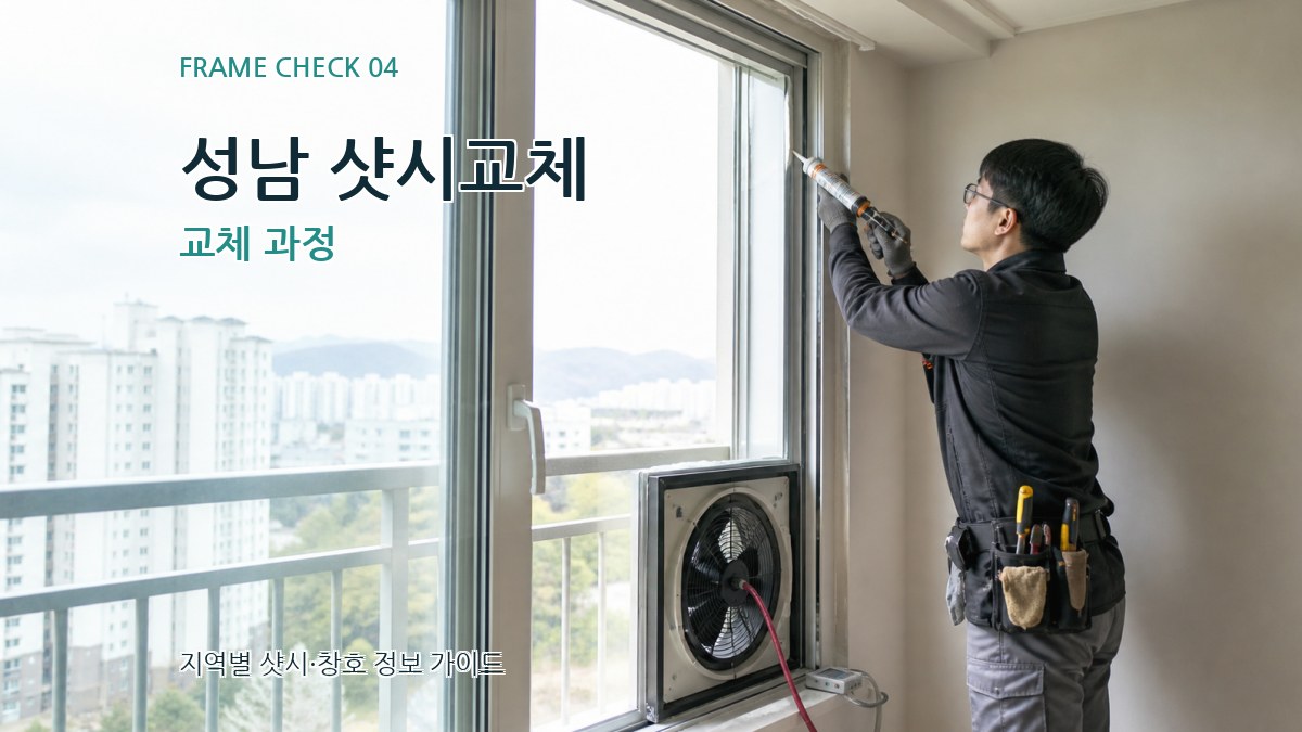성남 샷시교체 교체 과정