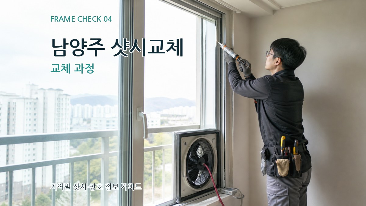 남양주 샷시교체 교체 과정