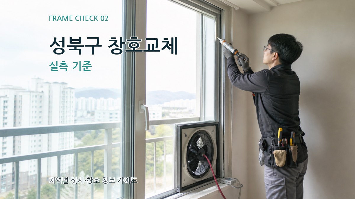 성북구 창호교체 실측 기준