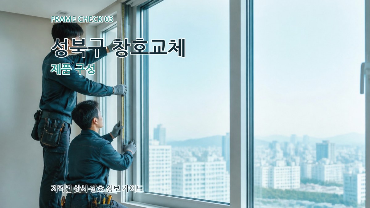 성북구 창호교체 제품 구성