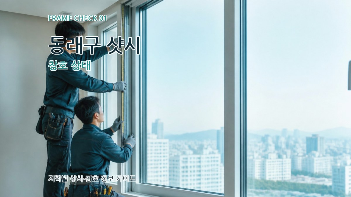 동래구 샷시 창호 상태