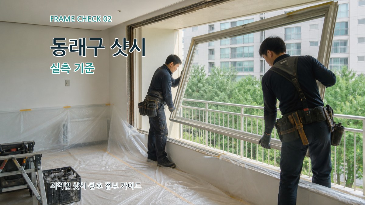 동래구 샷시 실측 기준