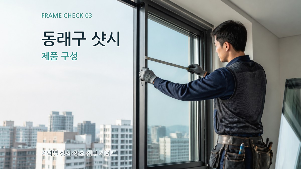동래구 샷시 제품 구성