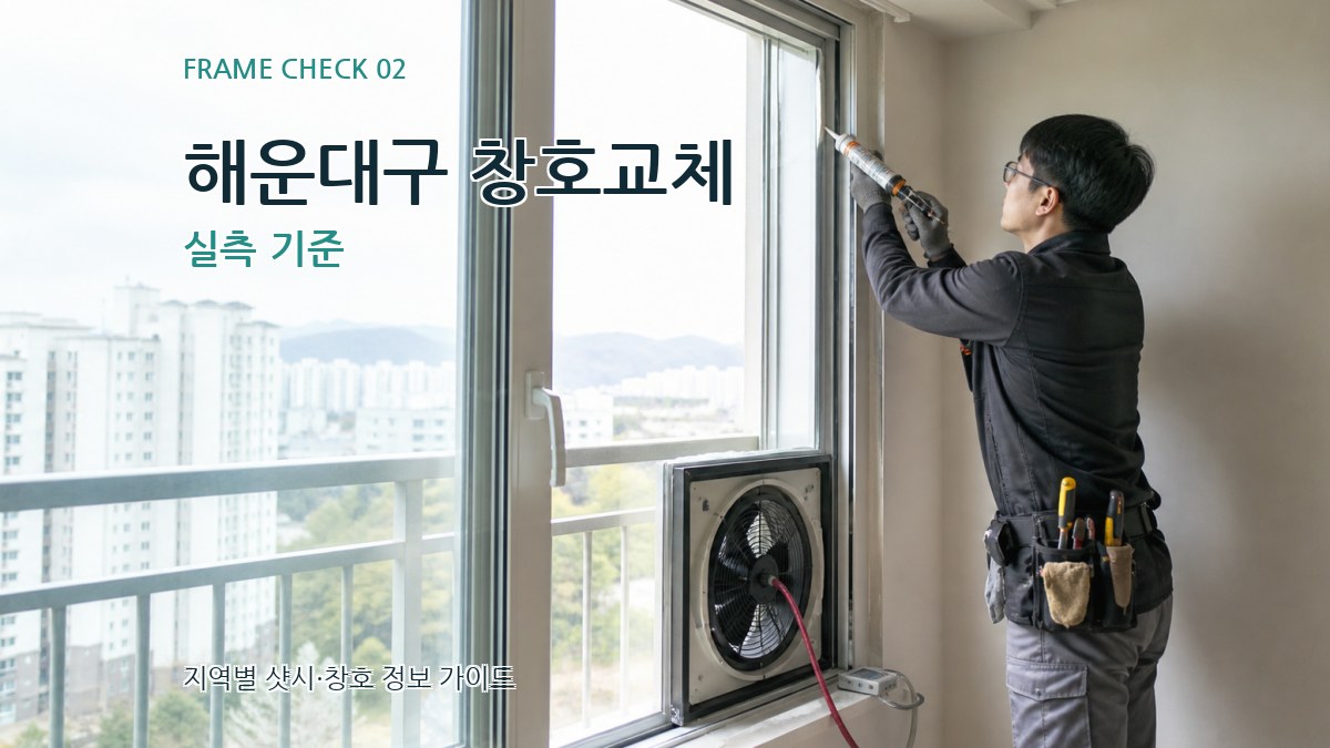 해운대구 창호교체 실측 기준
