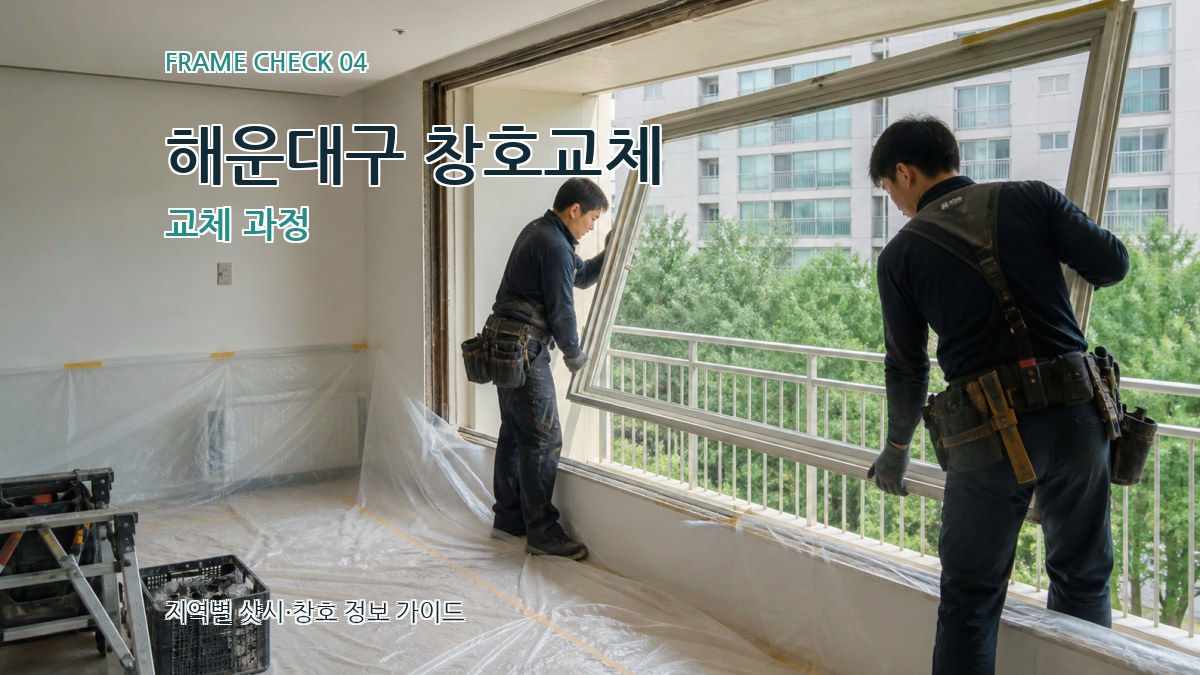 해운대구 창호교체 교체 과정
