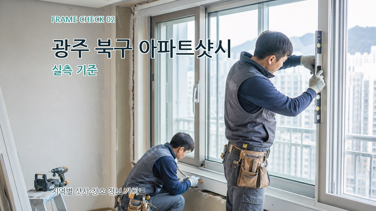 광주 북구 아파트샷시 실측 기준