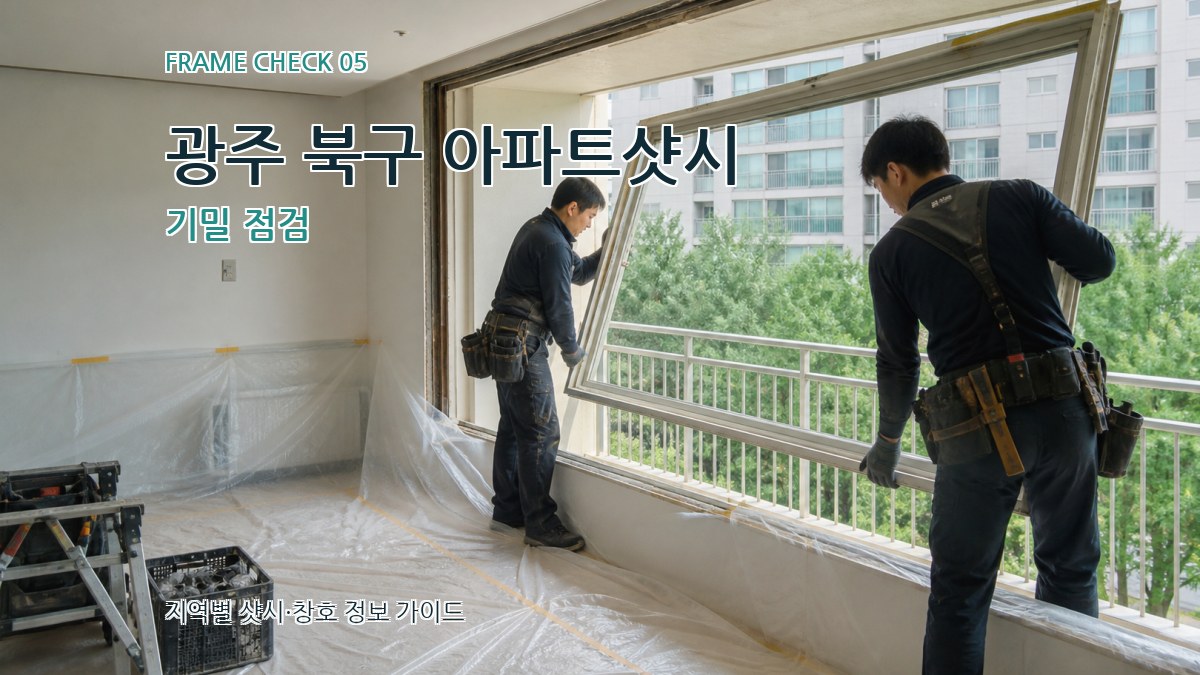 광주 북구 아파트샷시 기밀 점검