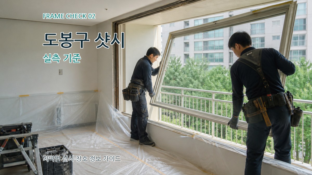 도봉구 샷시 실측 기준