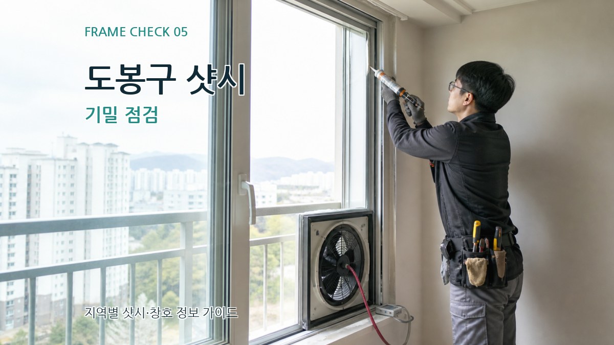 도봉구 샷시 기밀 점검