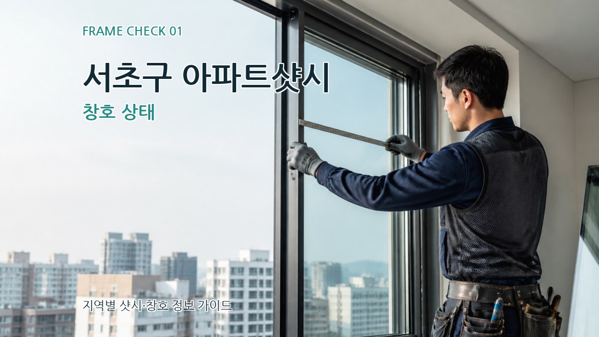 서초구 아파트샷시