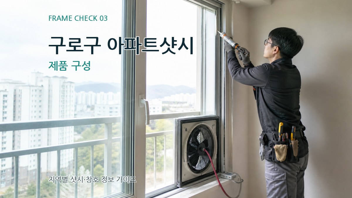 구로구 아파트샷시 제품 구성