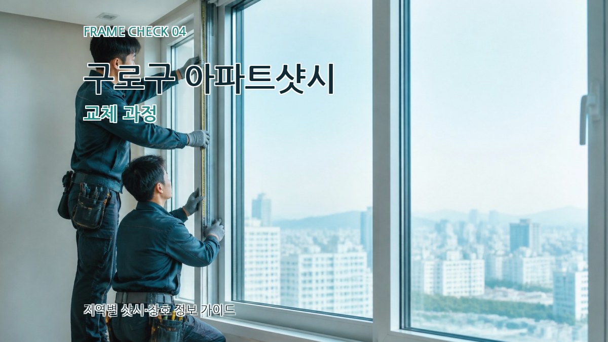 구로구 아파트샷시 교체 과정