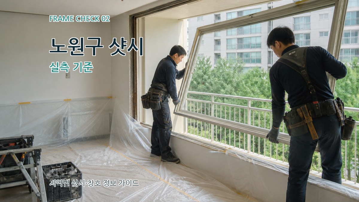 노원구 샷시 실측 기준