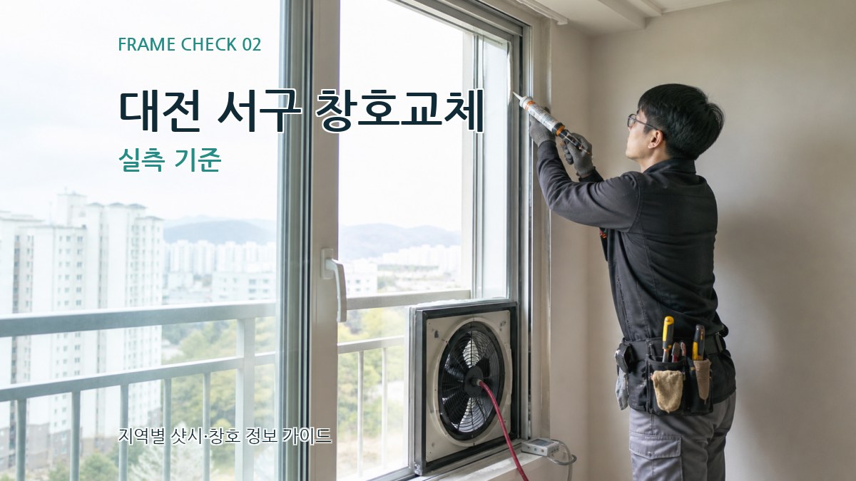 대전 서구 창호교체 실측 기준