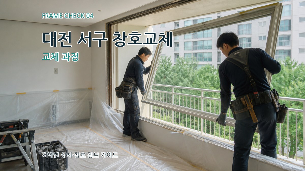 대전 서구 창호교체 교체 과정
