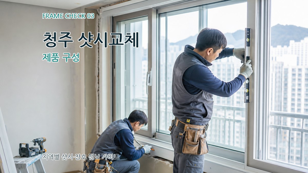 청주 샷시교체 제품 구성