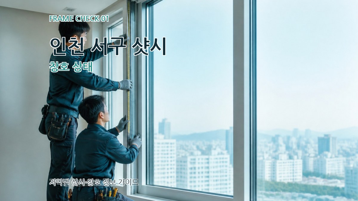 인천 서구 샷시 창호 상태