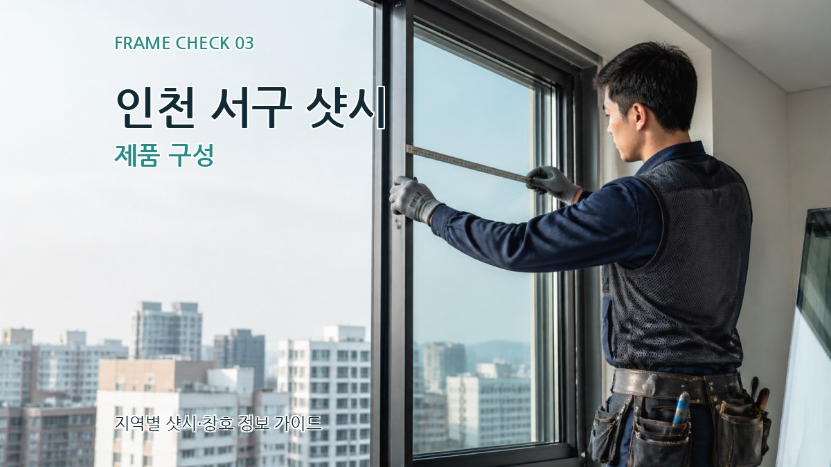 인천 서구 샷시 제품 구성