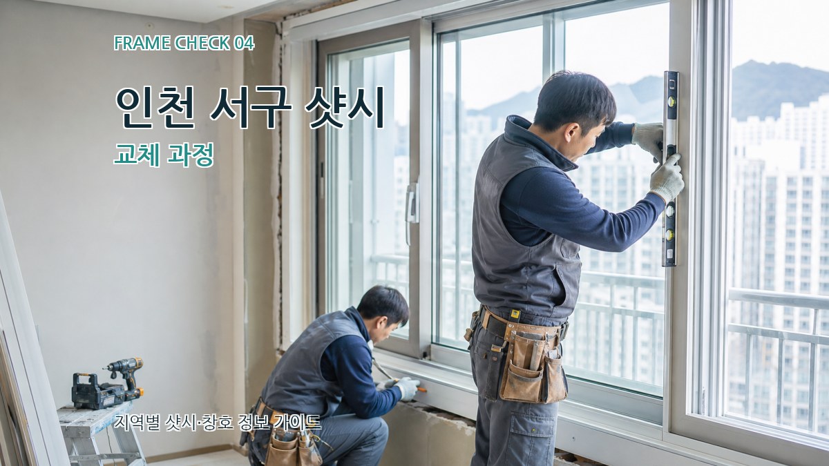 인천 서구 샷시 교체 과정