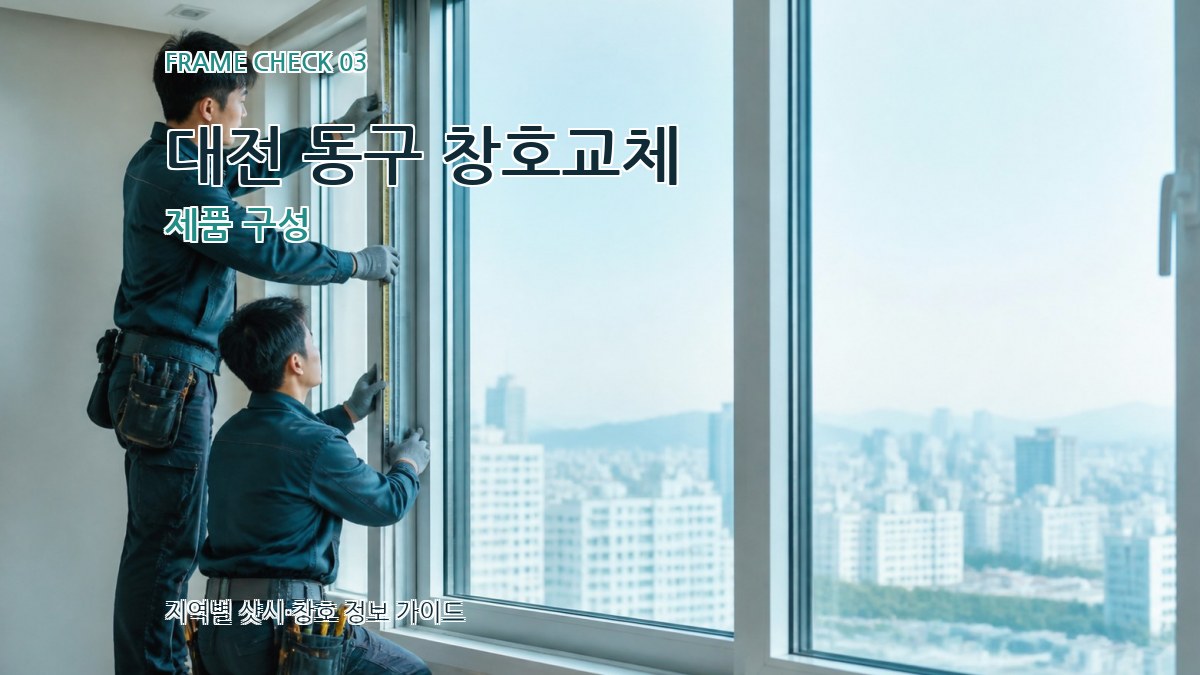 대전 동구 창호교체 제품 구성