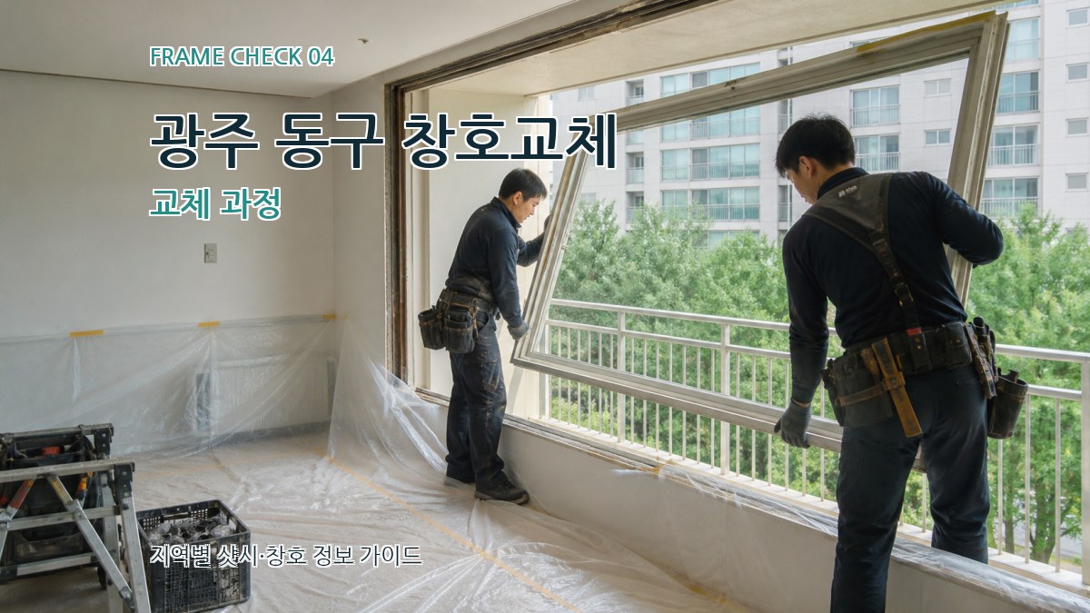 광주 동구 창호교체 교체 과정
