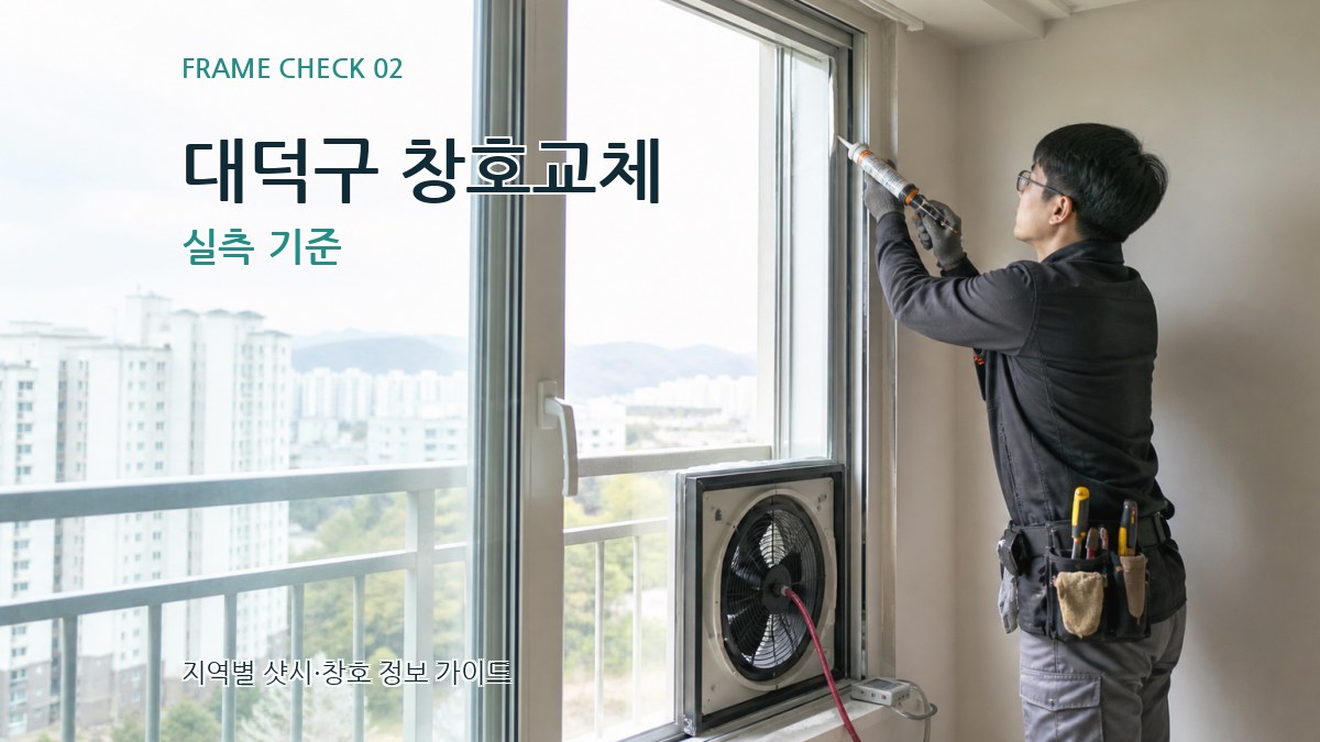 대덕구 창호교체 실측 기준