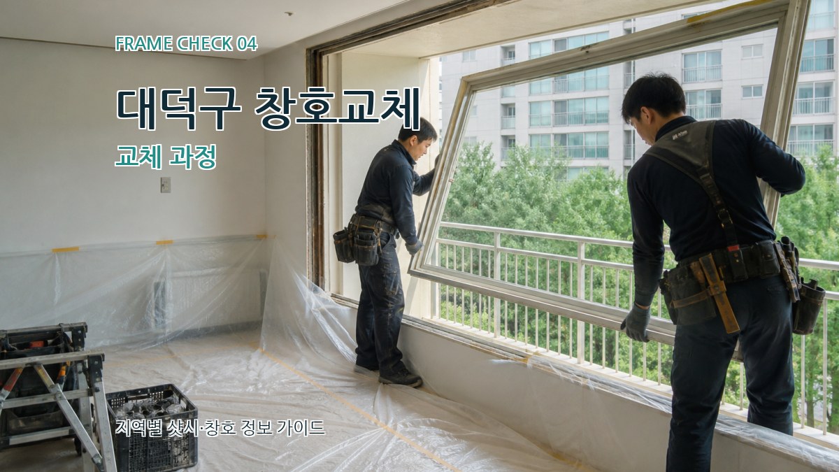 대덕구 창호교체 교체 과정