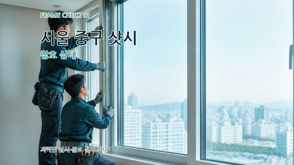 서울 중구 샷시 창호 상태