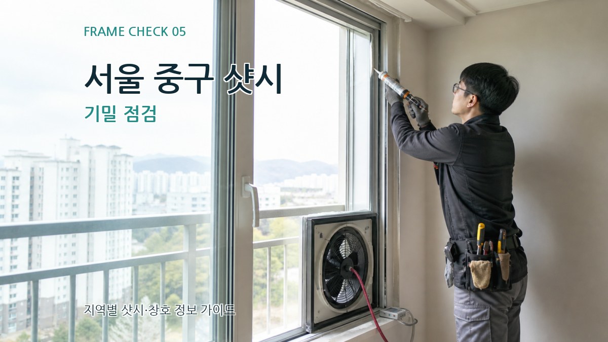 서울 중구 샷시 기밀 점검